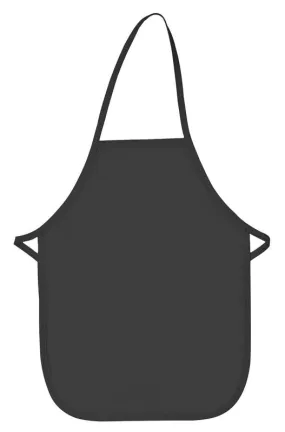 Charcoal Kid's XL Bib Apron (No Pockets)