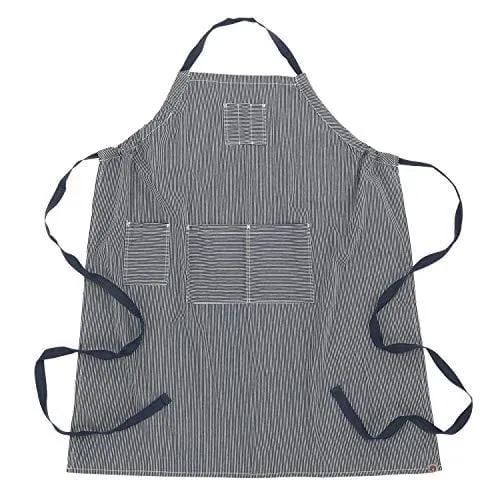 Chef Works Unisex Portland Chefs Bib Apron, Indigo Blue, One Size