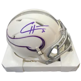 C.J. Ham Autographed Minnesota Vikings Winter Warrior Mini Helmet