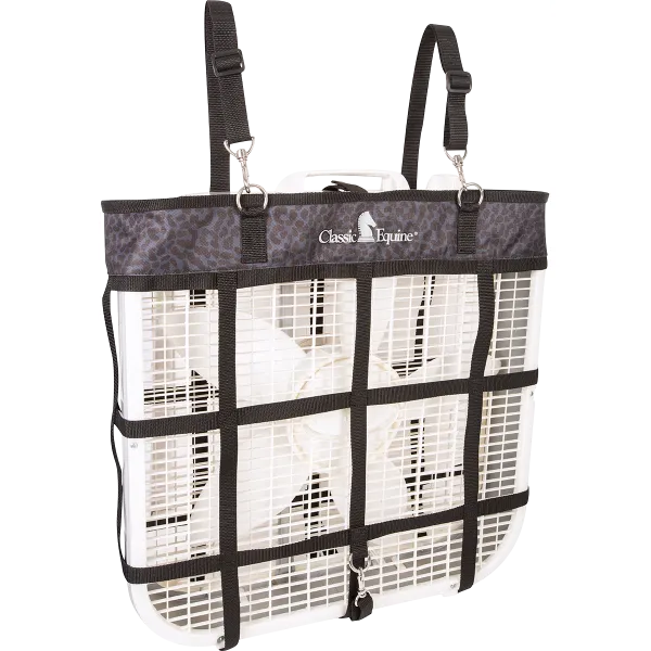 Classic Equine Fan Bag-Black Leopard