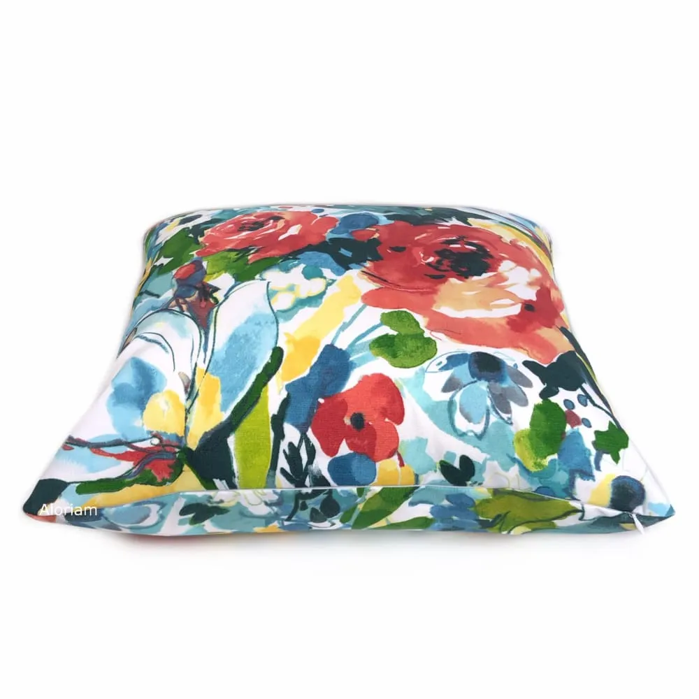 (CLEARANCE) Braelyn Multicolor Floral Indoor Outdoor Pillow Cover