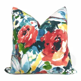 (CLEARANCE) Braelyn Multicolor Floral Indoor Outdoor Pillow Cover