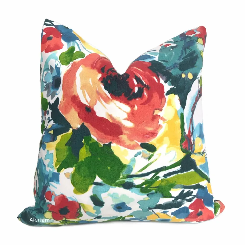 (CLEARANCE) Braelyn Multicolor Floral Indoor Outdoor Pillow Cover