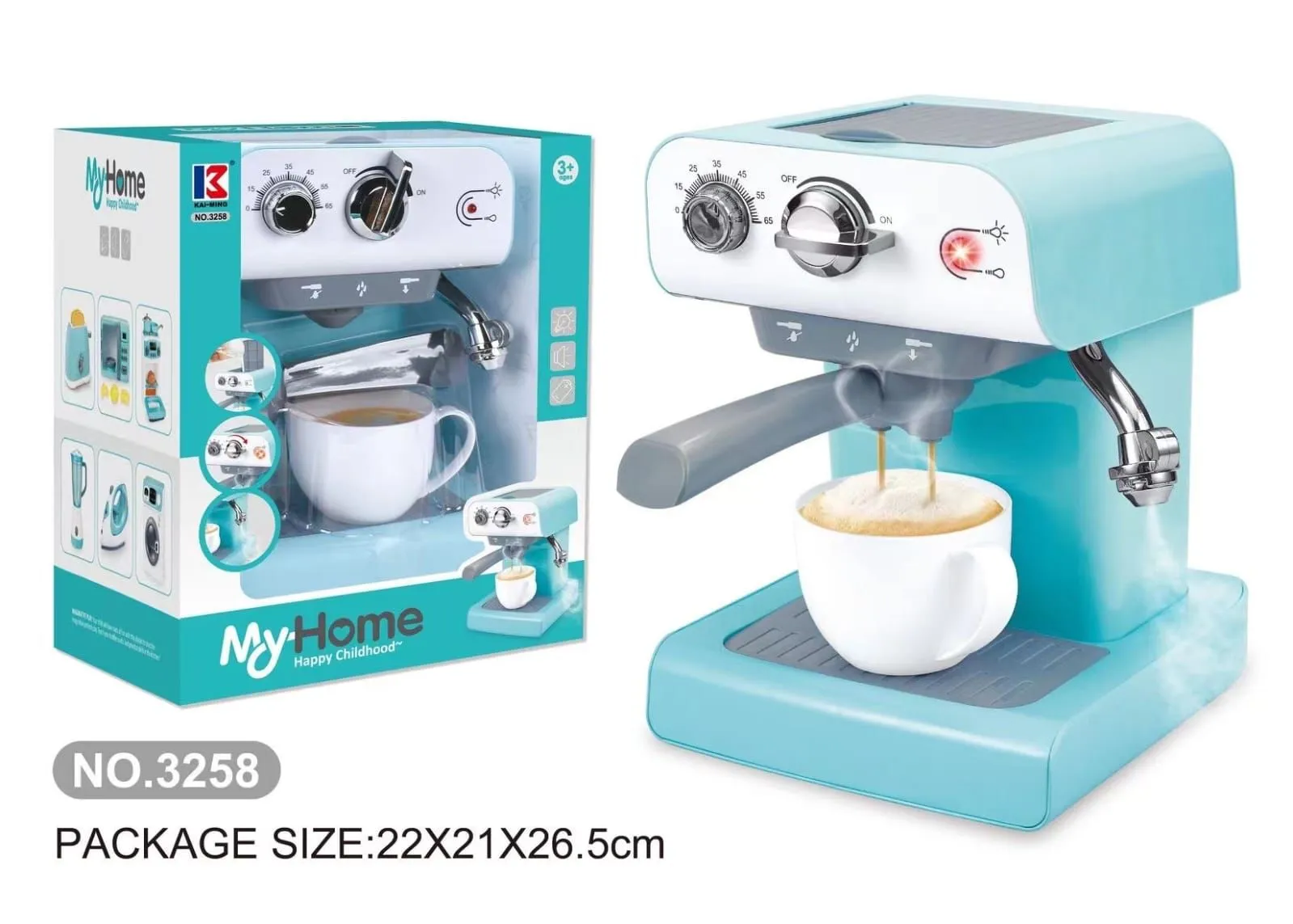 Coffee Machine Toy For Kids With Realistic Action Light And Sound