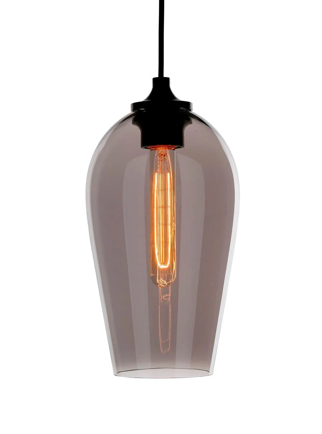 Conic Mouth-blown Glass Pendant Light