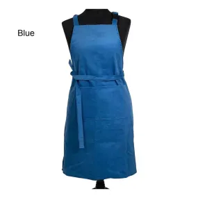 Cotton Corduroy Apron Blue