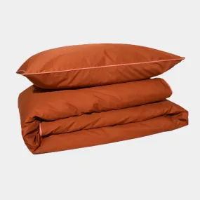 Cotton Percale Duvet Cover Set Ginger