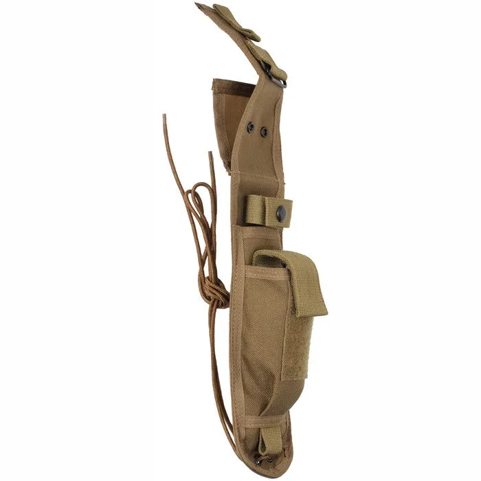 Coyote Brown - Military GI Style Enhanced 7 in. Knife Sheath