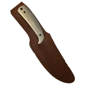 Custom Leather Knife Sheath - Fits Woodsman Skinner - SHWW45 - 1.25" opening and a 4.5" length with Belt loop.