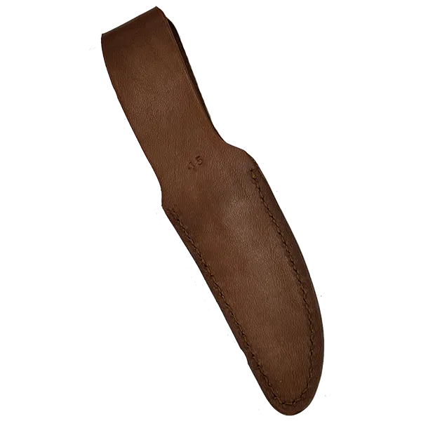 Custom Leather Knife Sheath - Fits Woodsman Skinner - SHWW45 - 1.25" opening and a 4.5" length with Belt loop.