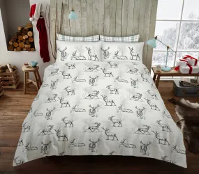 Darlington Stag Printed Duvet Cover