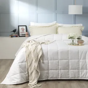 Ddecor Home Checks 500 TC Cotton Jacquard Comforter Set  - 2 Colours