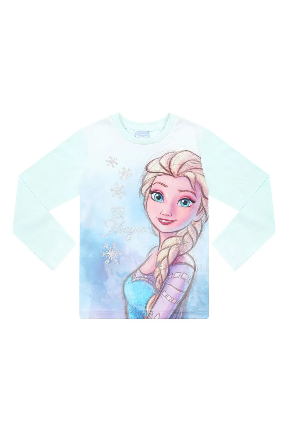 Disney Girls Elsa Frozen Make Your Own Magic Long Pyjama Set