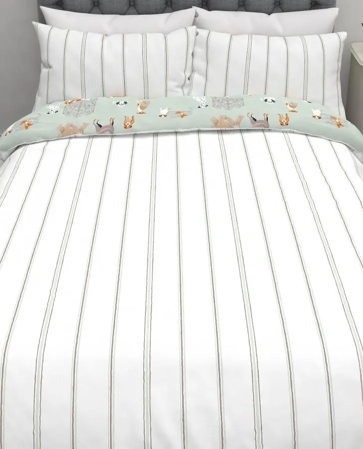 Dog Days Printed Duvet Cover Bedset