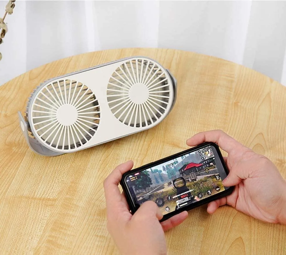 Double Desk Fan - Portable Aromatherapy