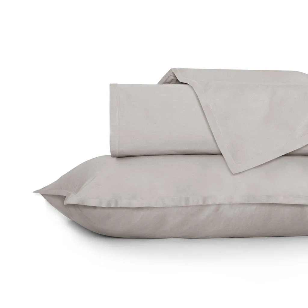 Dove Grey Flange Euro Sham