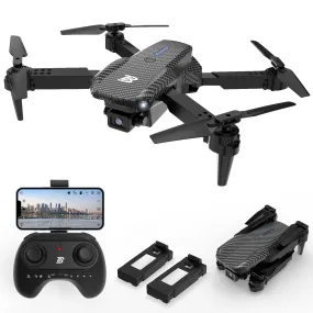 Drone with 1080P Camera for Adults and Kids - Foldable FPV Remote Control Mini Quadcopter with Gestures Selfie, One Key Start