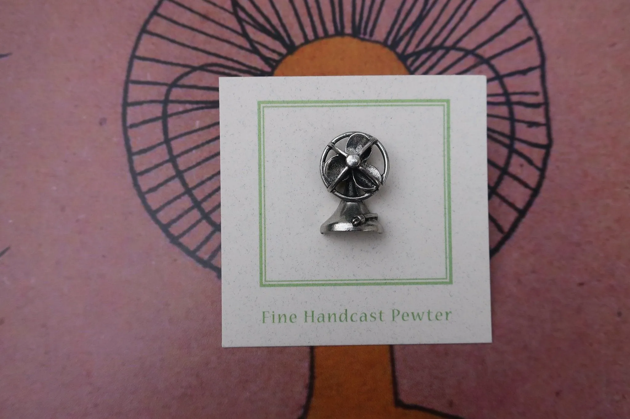 Electric Fan Lapel Pin