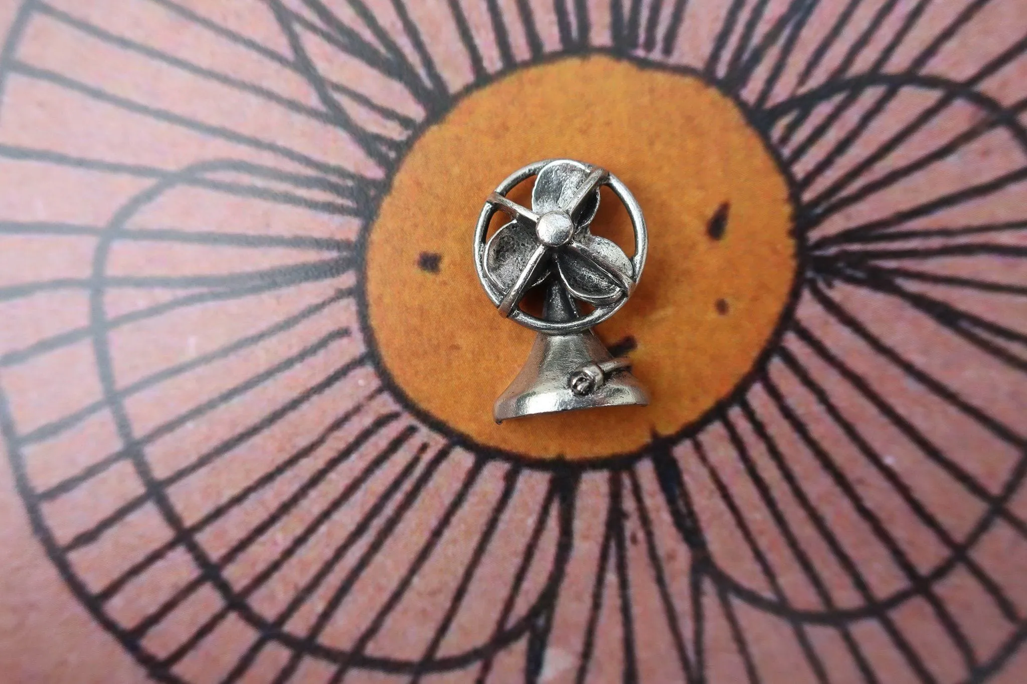 Electric Fan Lapel Pin