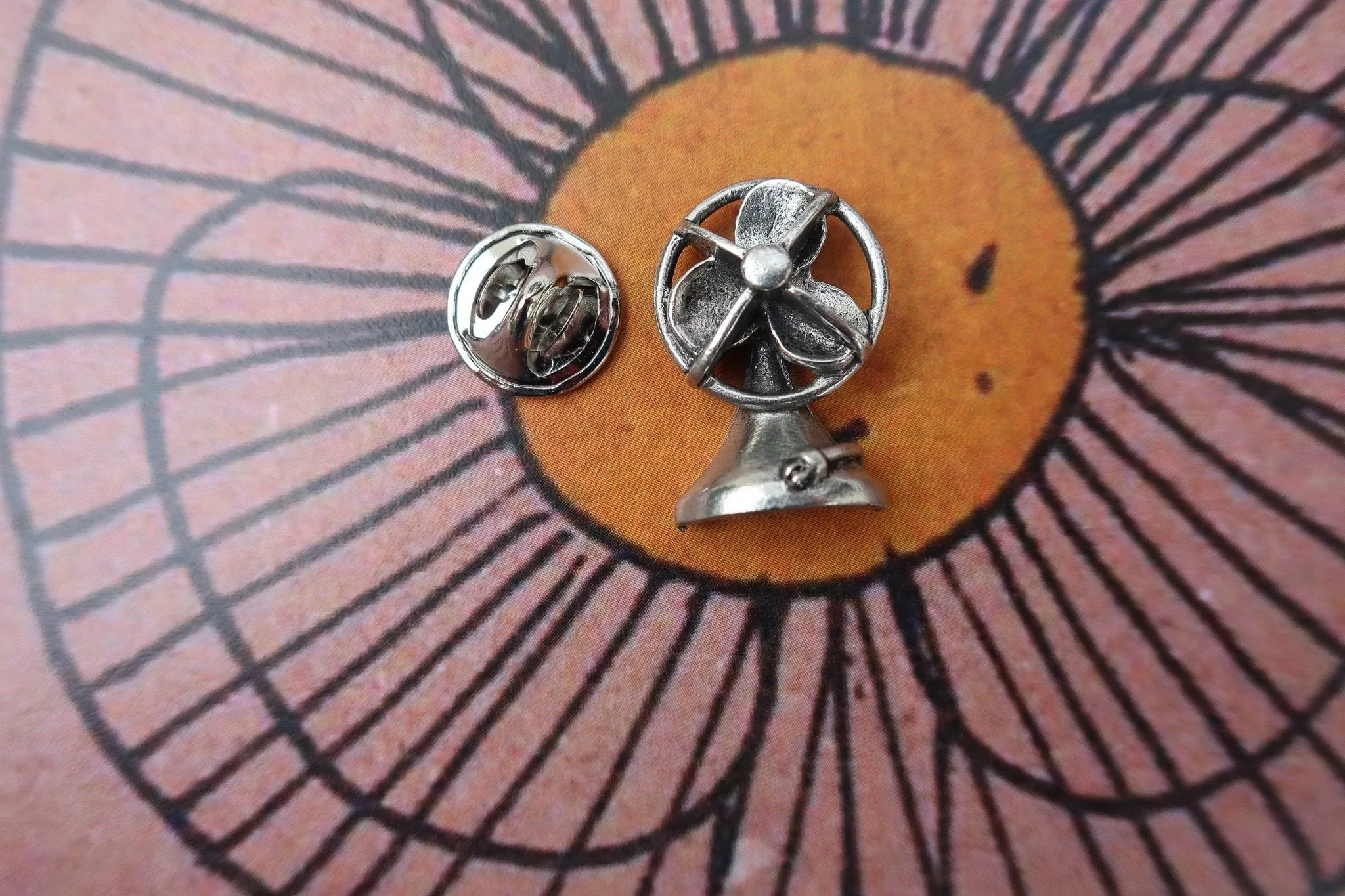 Electric Fan Lapel Pin