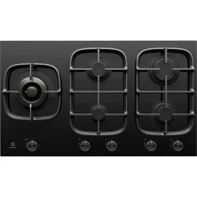 Electrolux EHG955BE 90cm Gas on Glass Cooktop - Electrolux Clearance Discount