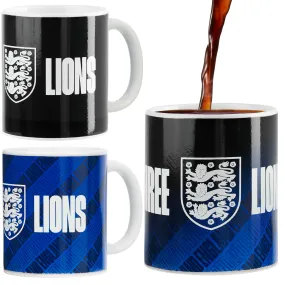 England FA Coffee Mug, 320ml Ceramic Heat Colour Changing Mug Supporters' Gear - Football Gifts