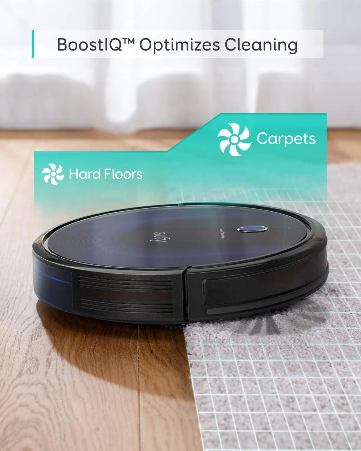 Eufy BoostIQ RoboVac 15C MAX Robot Vacuum Cleaner Wi-Fi Connected, Super Thin, Quiet, and Powerful