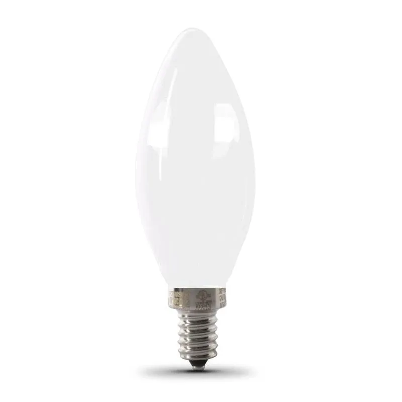 FEIT Electric  Enhance  Blunt Tip  E12 (Candelabra)  Filament LED Bulb