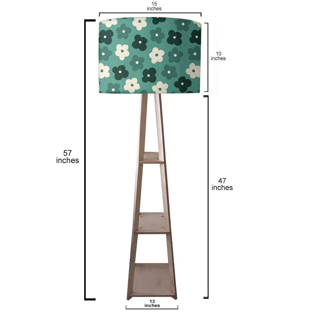 Floor Lamps For Living Room  -   Teal Flowers