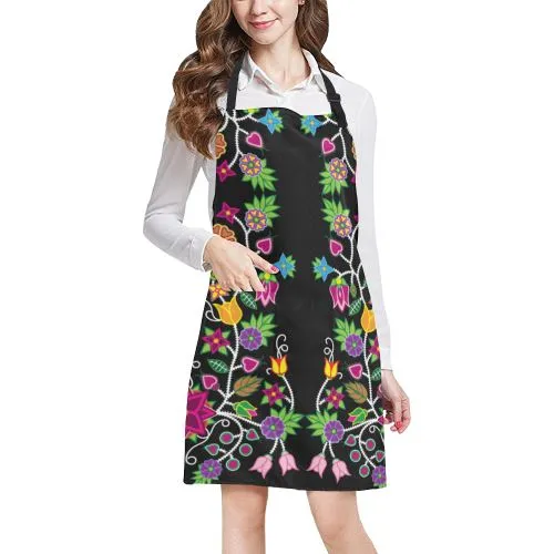 Floral Beadwork Apron