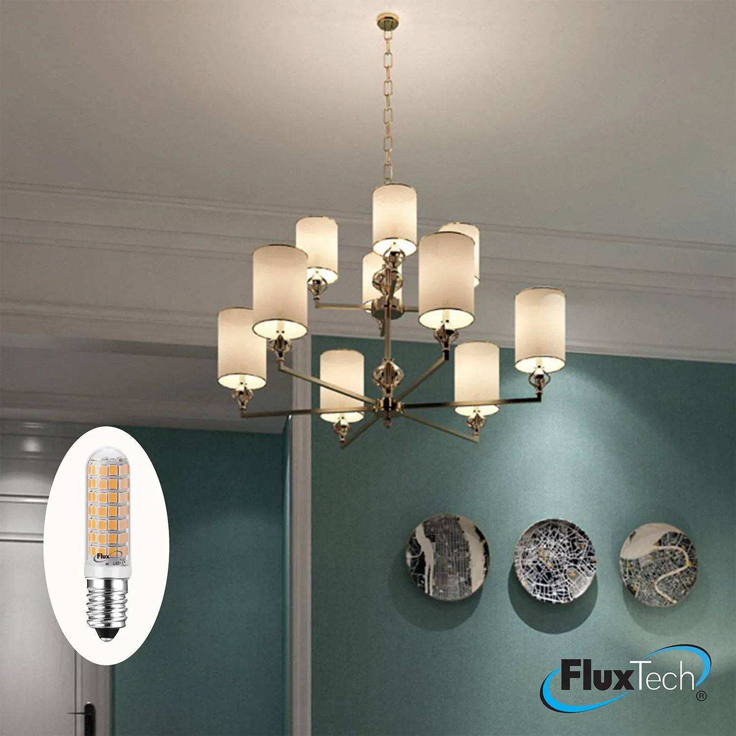 FluxTech – E14 LED Mini Corn Bulb - 4.5W Dimmable & 4W Non-dimmable