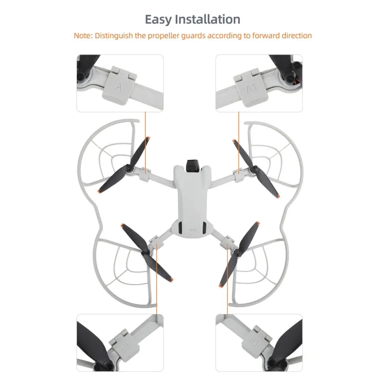 For DJI Mini 3 Sunnylife Drone Propeller Protective Guard Anti-collision Ring (Grey)