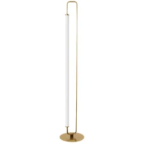 Freya LED Floor Lamp in Aged Brass