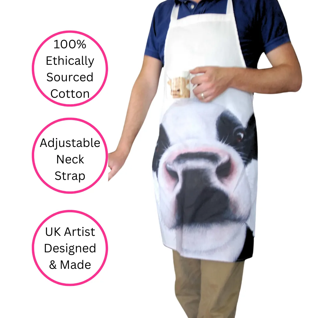 FRIESIAN BLACK & WHITE COW APRON