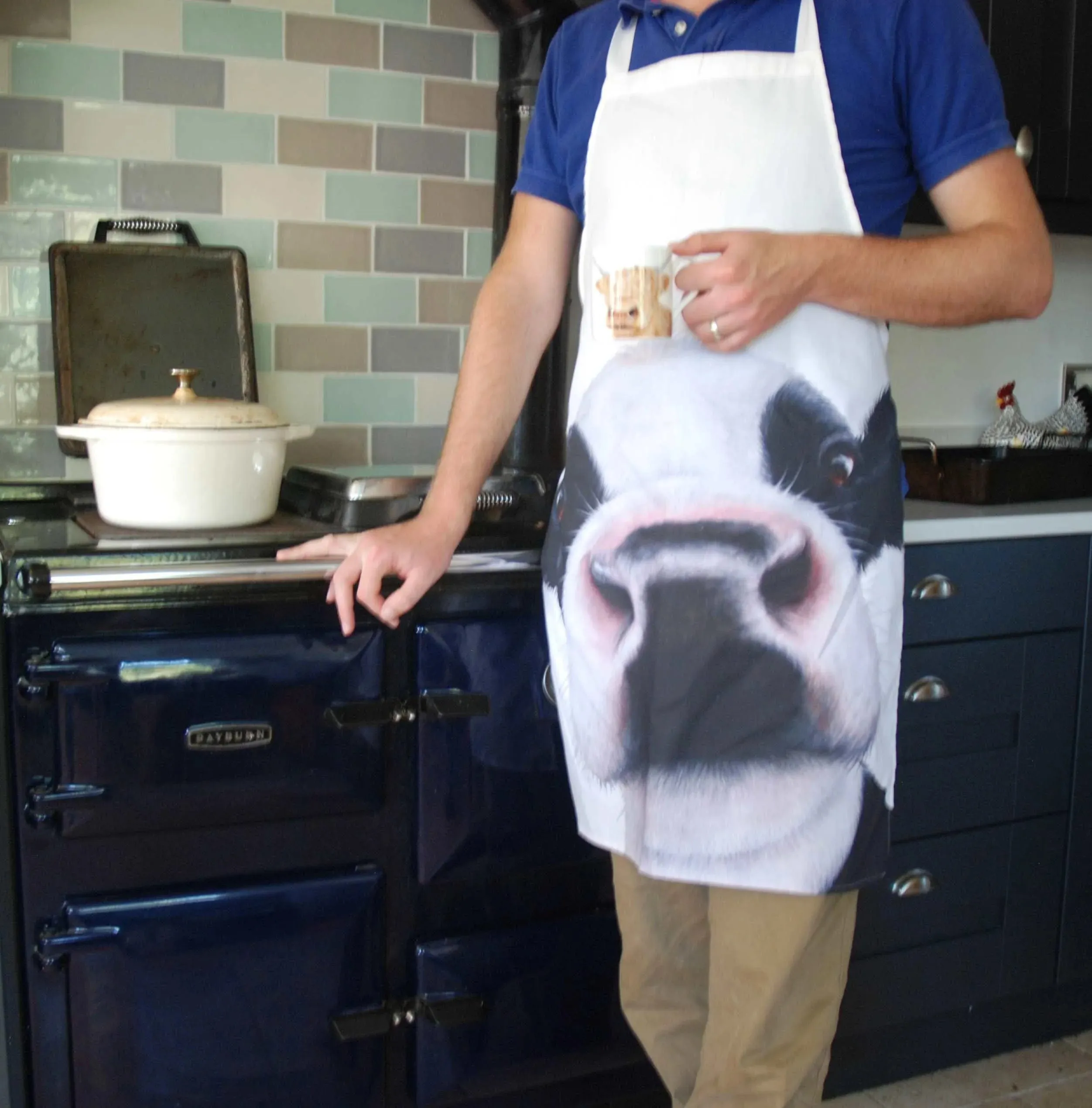 FRIESIAN BLACK & WHITE COW APRON