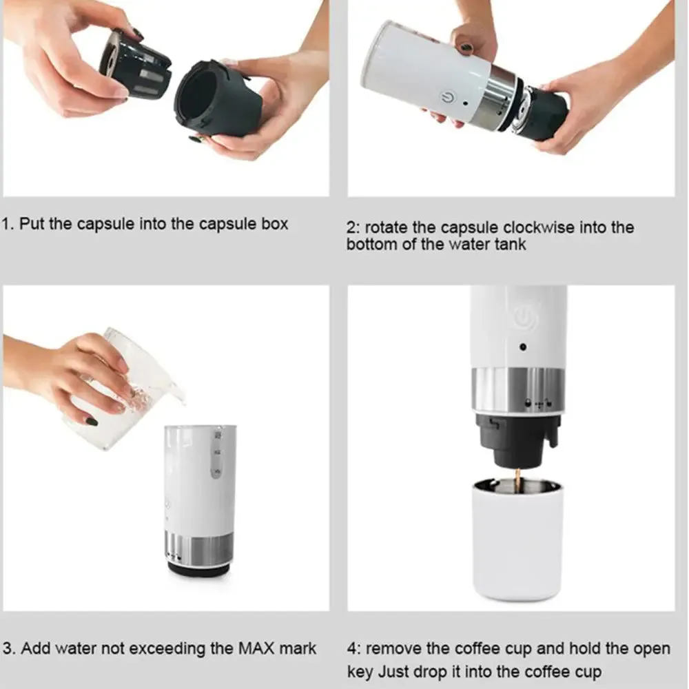 Fully Automatic Coffee Machine Portable Espresso Machine Coffee Maker Machine Kitchen Gadgets