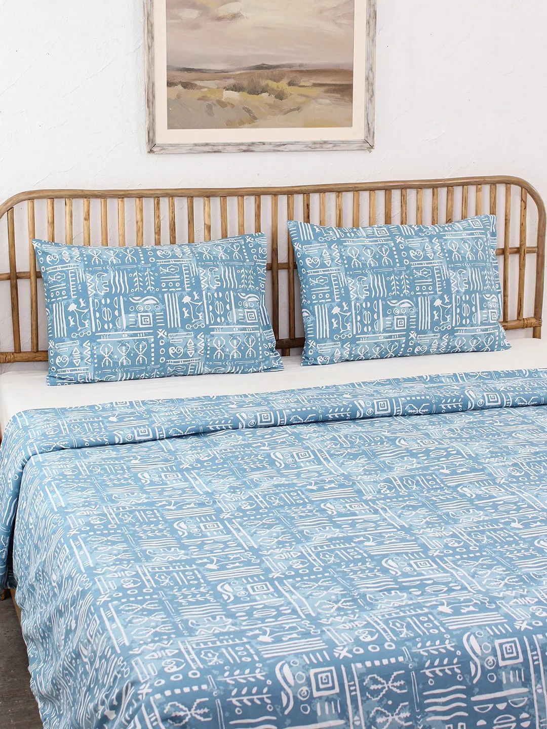 Gamathi Double Duvet Cover (Light Blue)