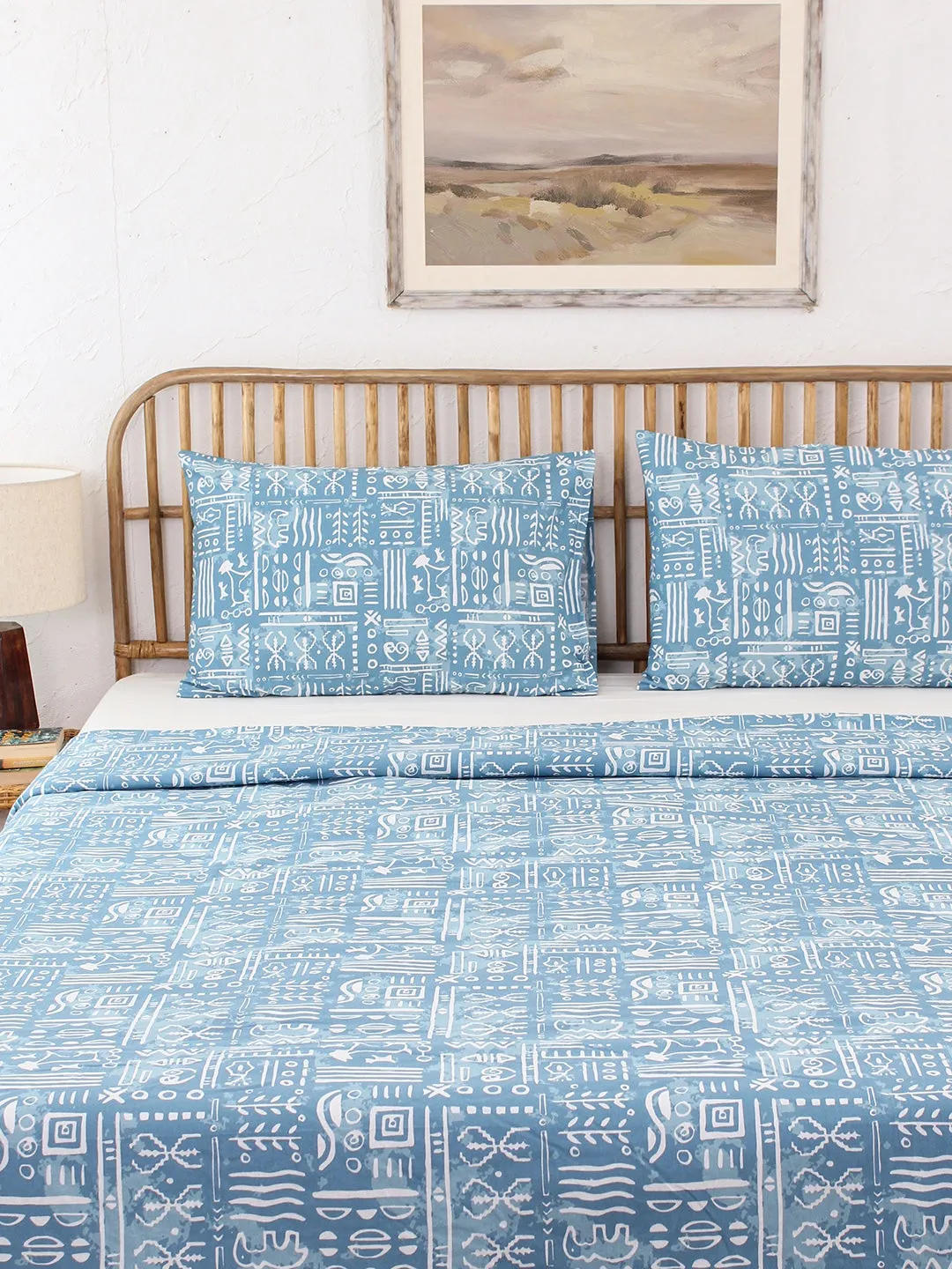 Gamathi Double Duvet Cover (Light Blue)