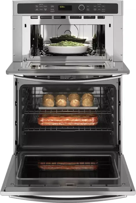 GE JT3800SHSS 30" Combination Double Wall Oven in Stainless Steel