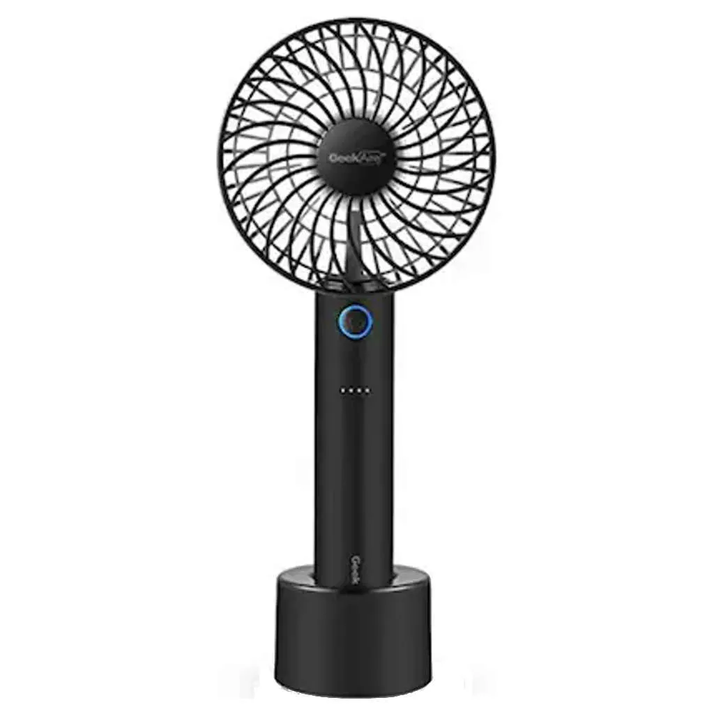 Geek Aire Rechargeable Mini USB Fan With Power Bank 4 Inch GF2