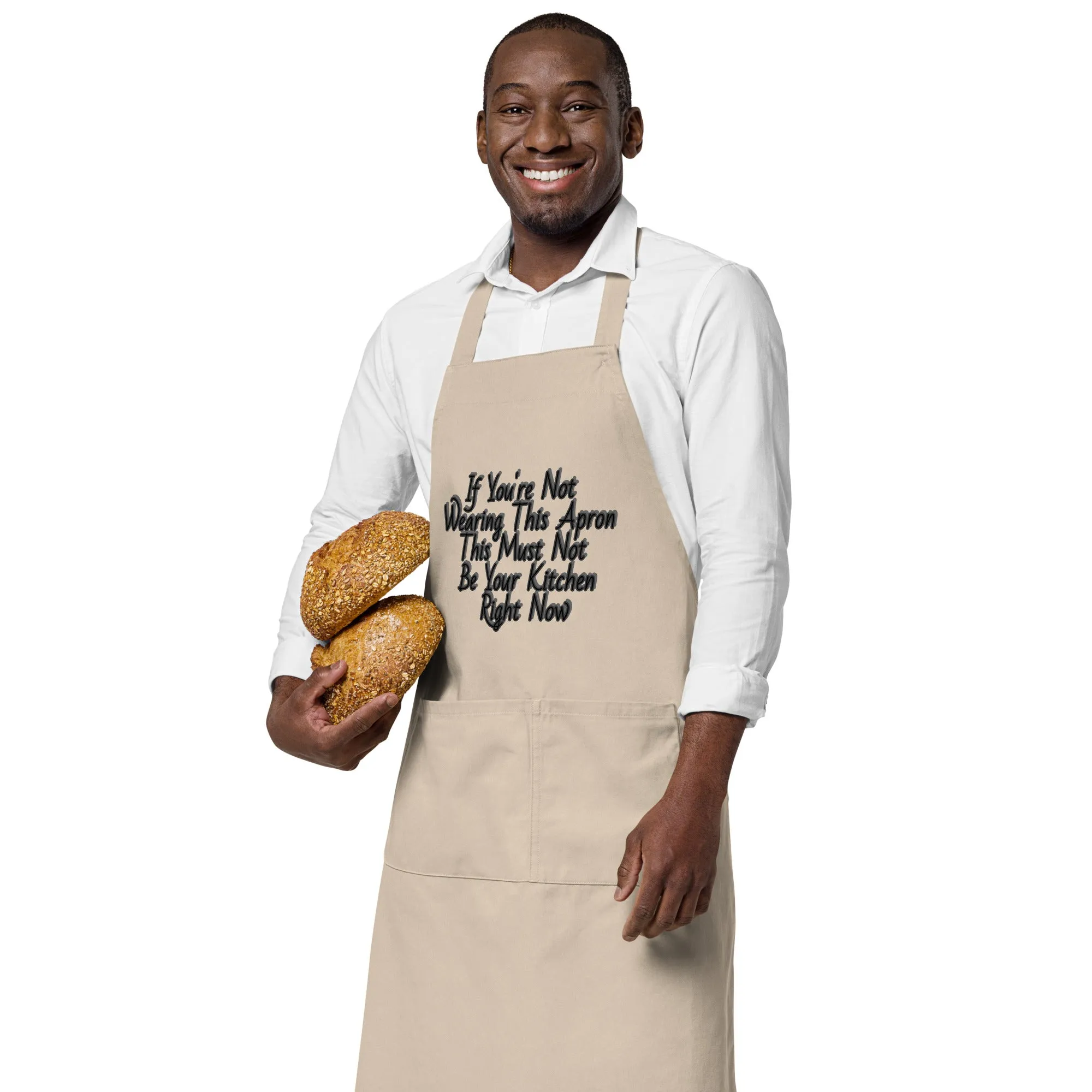 GG - Apron, Organic cotton apron - If You're Not Wearing This Apron