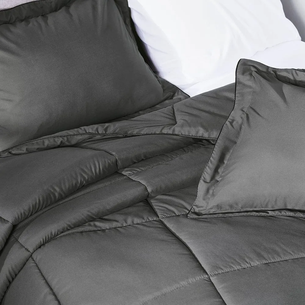 Graphite Gray Oversized Comforter Set