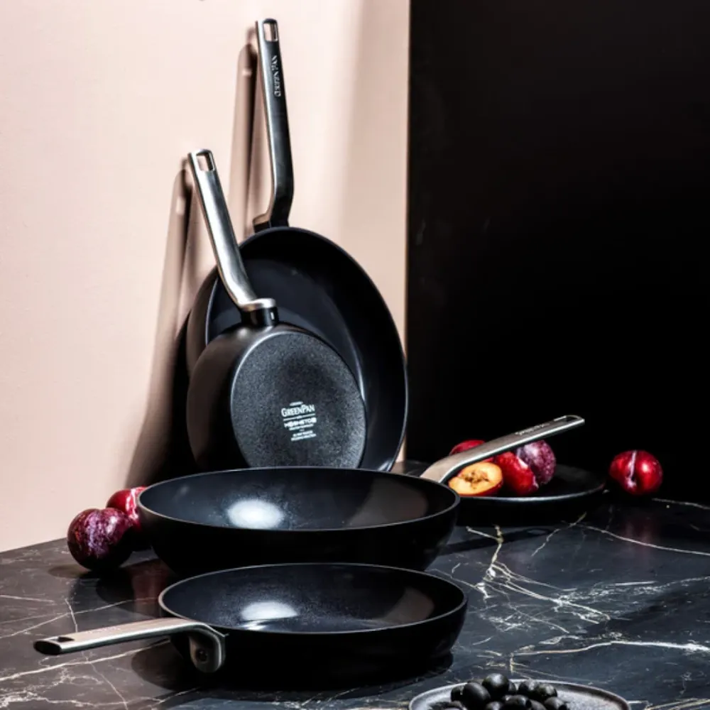 GreenPan Evolution 28cm Wok, Black [PFAS FREE]