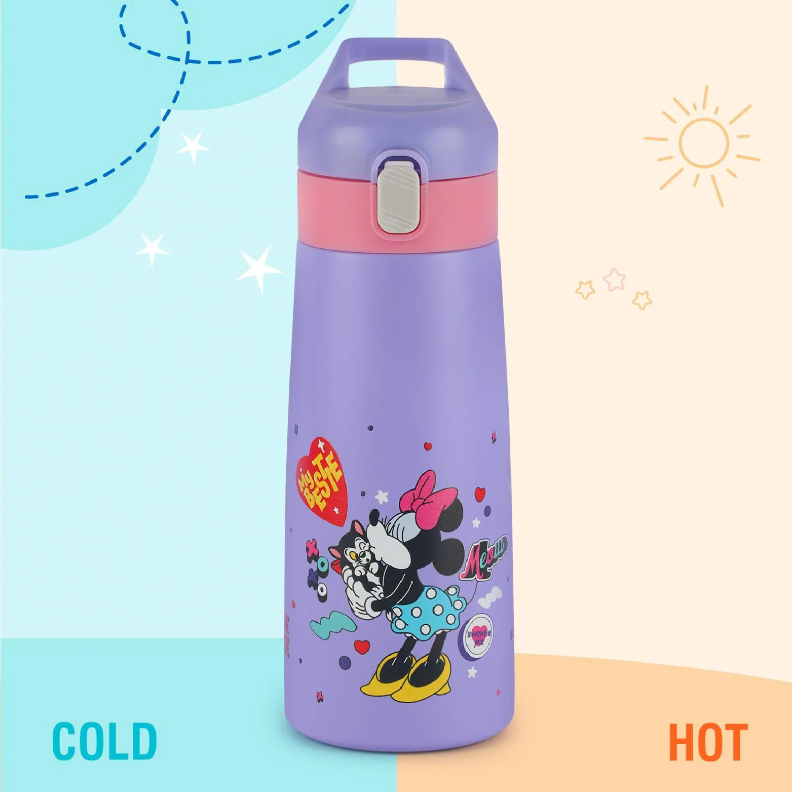 Gulp 3D Touch & Feel Designs Web Warriors, Sipper Thermosteel Flask, 490 ml