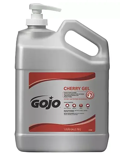 Hand Cleaner, Gel/Pumice, 4.5 L, Pump Bottle, Cherry