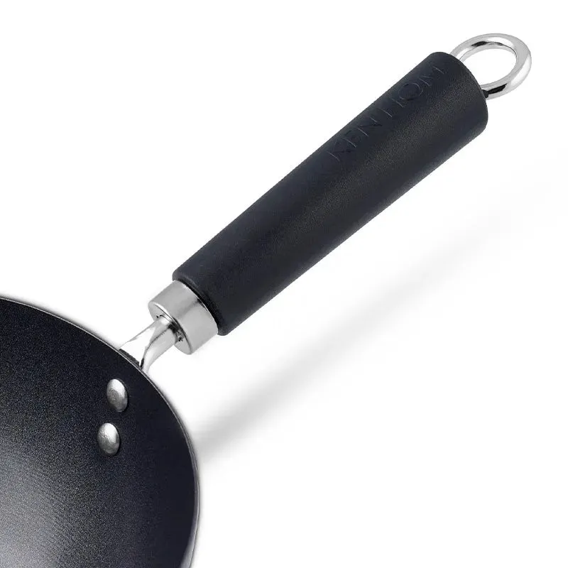 Haritu Coating Non Stick Carbon Steel Wok | 15 x 8 x 3 inches