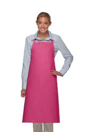 Hot Pink Deluxe XL Butcher Adjustable Apron (No Pockets)