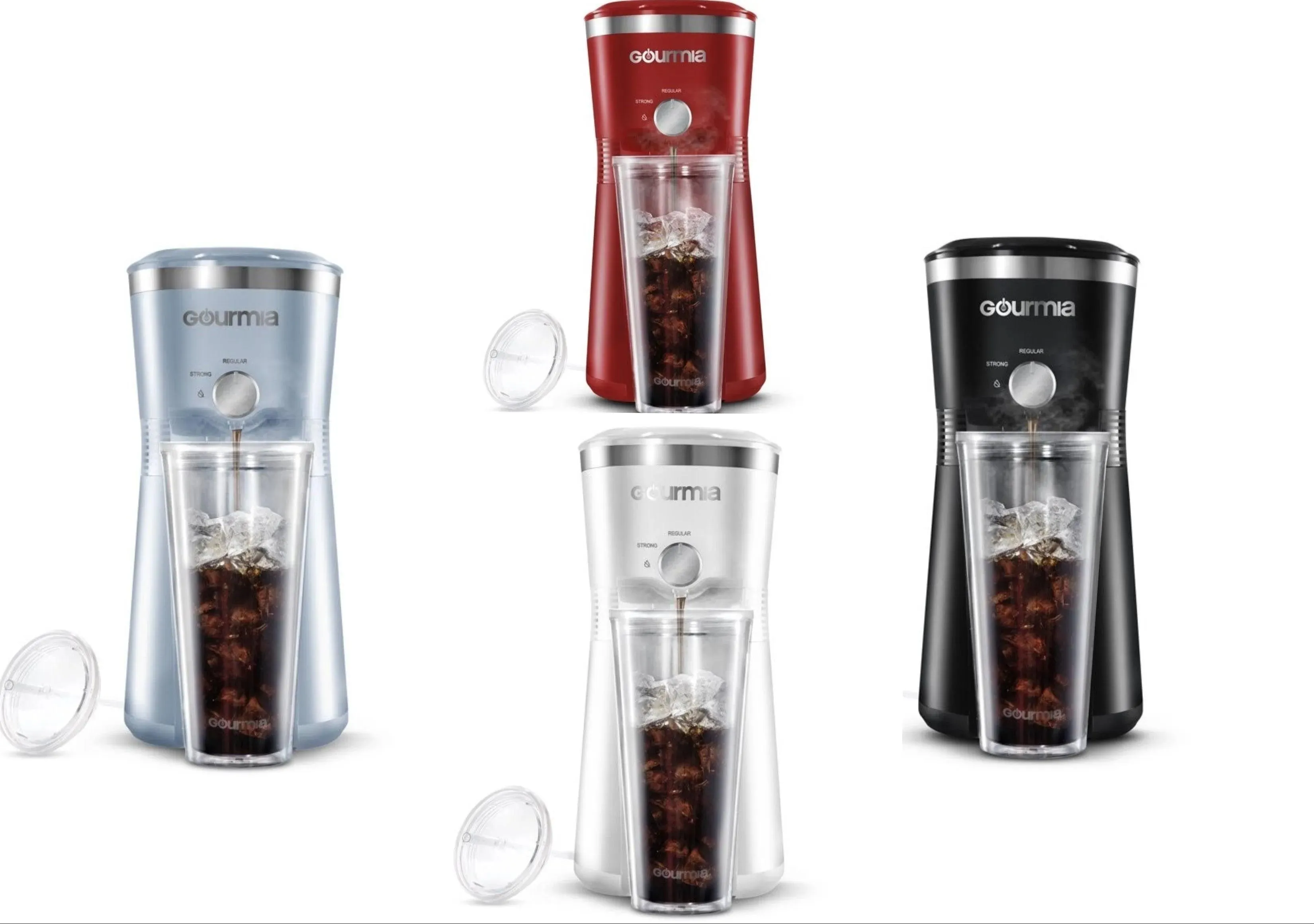 Iced Coffee Maker with Brew Control, Reusable Filter and free Tumbler by Gourmia