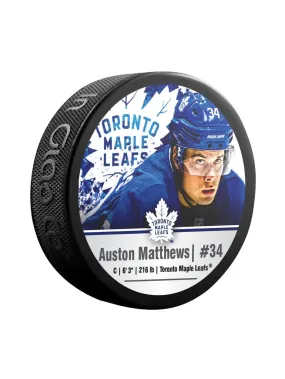 Inglasco NHL Toronto Maple Leafs Auston Matthews Puck