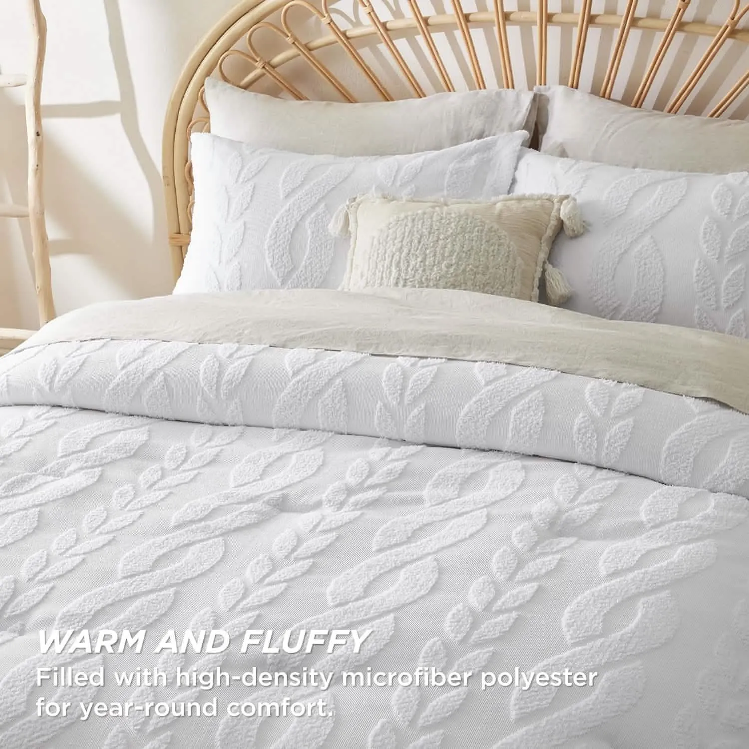 Jacquard Comforter Set Cable Stripe